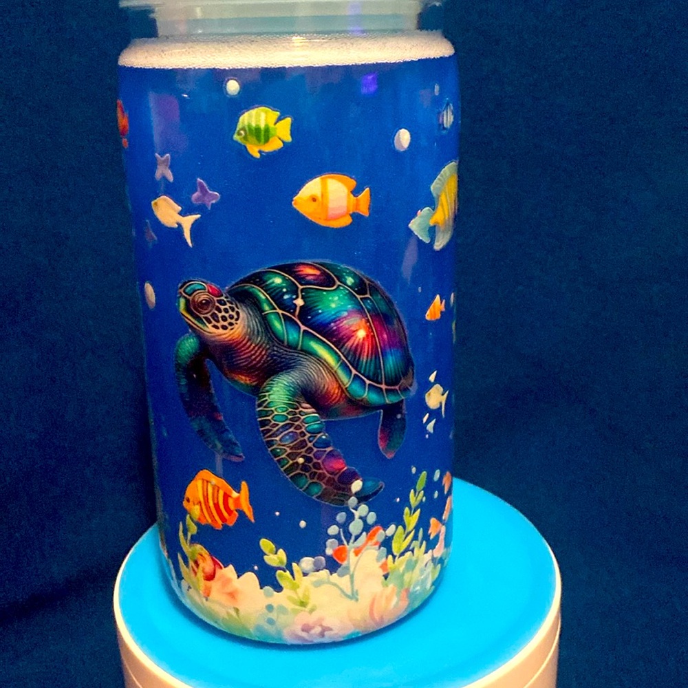 New Blue Sea Creatures Wave motion Snow-Globe